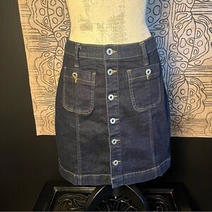 Ralph Lauren Denim Mini Skirt - Dark Blue